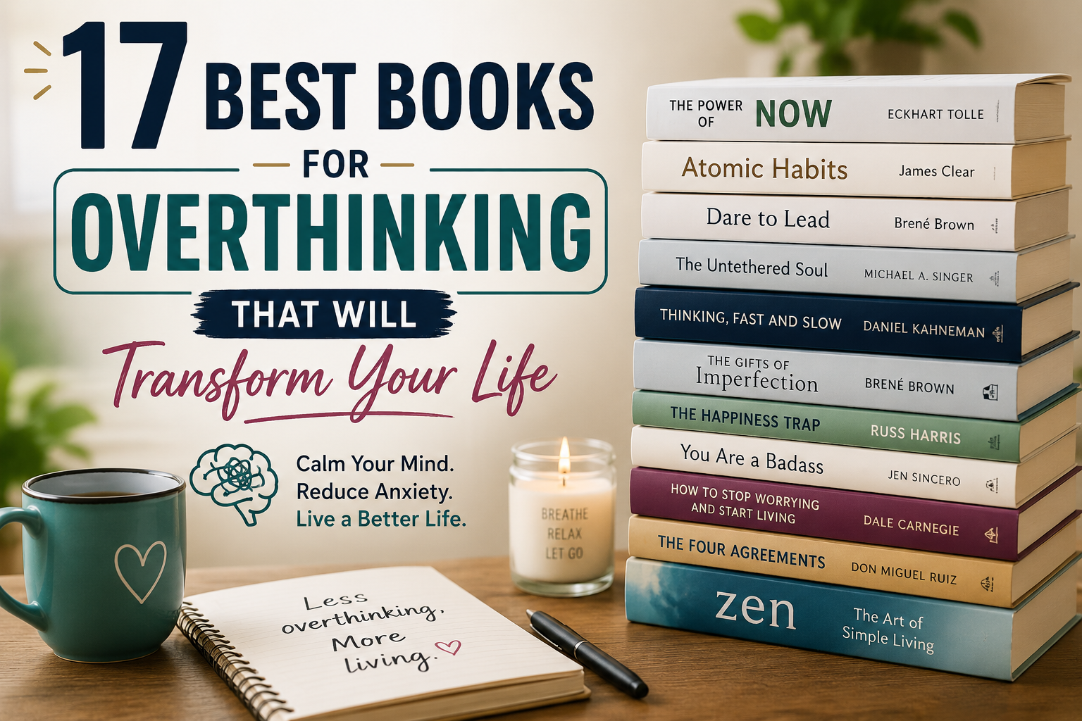 17 Best Books for Overthinking That Will Transform Your Life